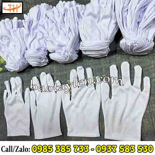 Găng tay vải thun cotton mềm mịn, thông thoáng Găng tay vải thun cotton mềm mịn, thông thoáng