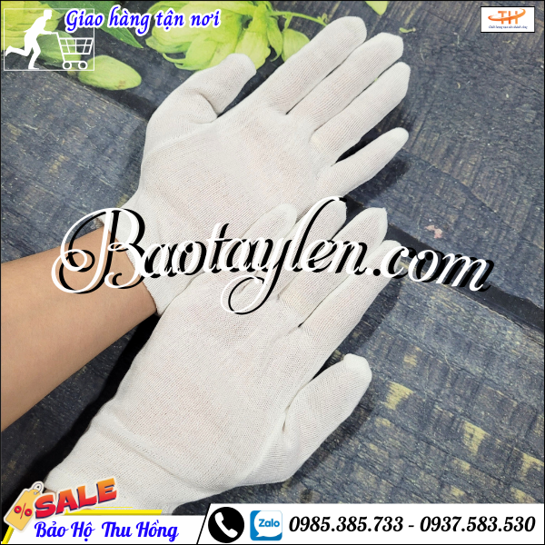 Găng tay vải trắng - bao tay trắng vải mỏng. Găng tay vải trắng - bao tay trắng vải mỏng.