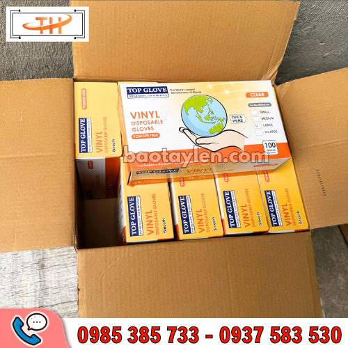 Găng tay vinyl dùng 1 lần hàng chuẩn sẵn tại Thu Hồng Găng tay vinyl dùng 1 lần hàng chuẩn sẵn tại Thu Hồng