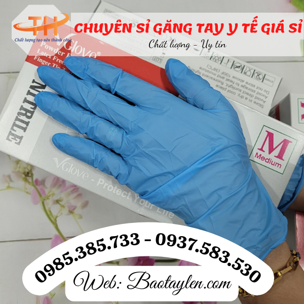 >>Găng tay y tế không bột màu xanh. >>Găng tay y tế không bột màu xanh.
