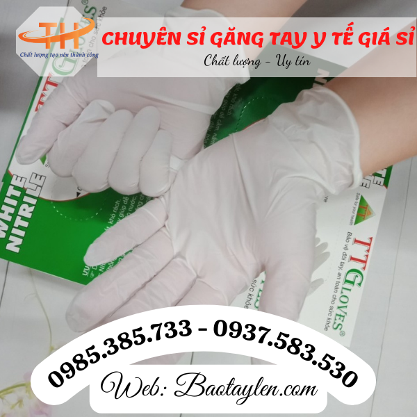 >>Găng tay y tế không bột màu trắng. >>Găng tay y tế không bột màu trắng.