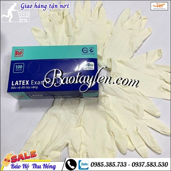 Găng tay y tế có bột. Găng tay y tế có bột.