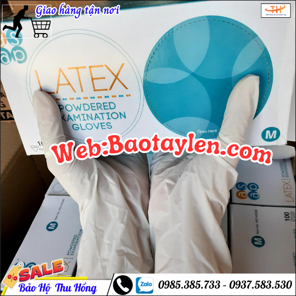 găng tay cao su y tế có bột. găng tay cao su y tế có bột.