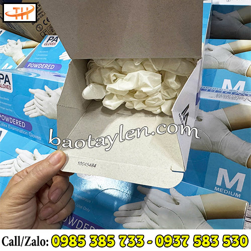 Bao tay PA Gloves y tế đóng hộp tiện lợi Bao tay PA Gloves y tế đóng hộp tiện lợi