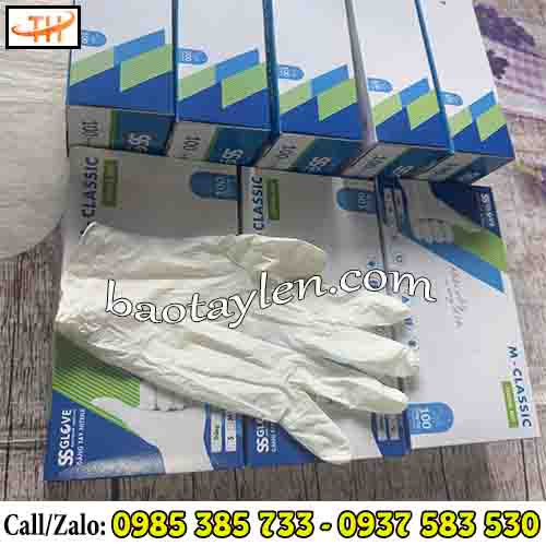 Găng tay nitrile S&S Glove màu trắng Găng tay nitrile S&S Glove màu trắng
