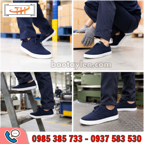 Giày vải Asia có dây được dùng phổ biến trong nhiều ngành lao động Giày vải Asia có dây được dùng phổ biến trong nhiều ngành lao động