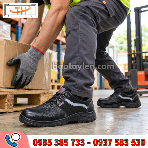 Một đôi giày vừa chân đảm bảo cho khả năng di chuyển cũng như bảo vệ chân khi làm việc Một đôi giày vừa chân đảm bảo cho khả năng di chuyển cũng như bảo vệ chân khi làm việc