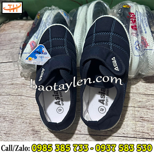 Giày Asia quai dán màu xanh than Giày Asia quai dán màu xanh than
