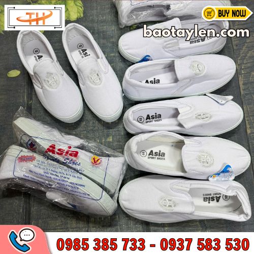 Giày lười Asia màu trắng Giày lười Asia màu trắng