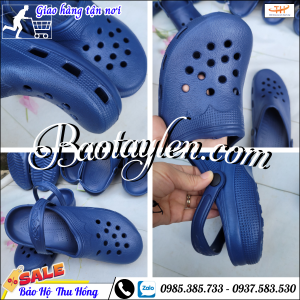 Giày nhựa đi mưa có thiết kế quai hậu tiện lợi Giày nhựa đi mưa có thiết kế quai hậu tiện lợi