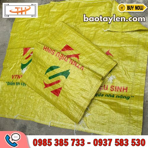 Mẫu bao tải dứa in logo Mẫu bao tải dứa in logo