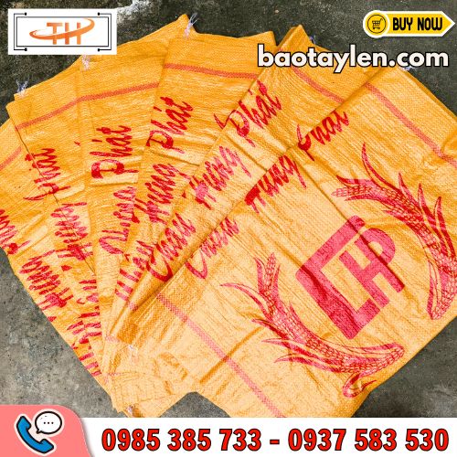 Mẫu bao tải dứa in logo Mẫu bao tải dứa in logo