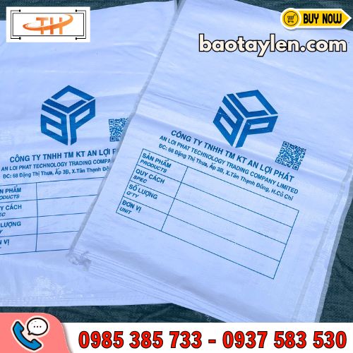 Mẫu bao tải tráng nhựa in logo Mẫu bao tải tráng nhựa in logo