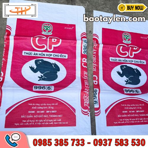 Mẫu bao tải tráng nhựa in logo Mẫu bao tải tráng nhựa in logo