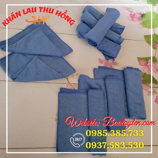 >>Khăn lau cotton vuông màu xanh. >>Khăn lau cotton vuông màu xanh.