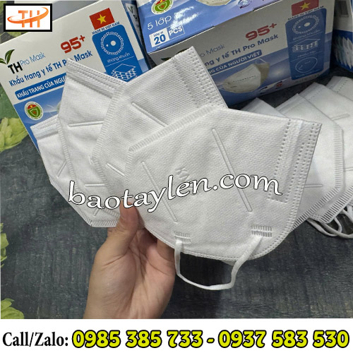 Khẩu trang y tế Pro Mask màu trắng Khẩu trang y tế Pro Mask màu trắng