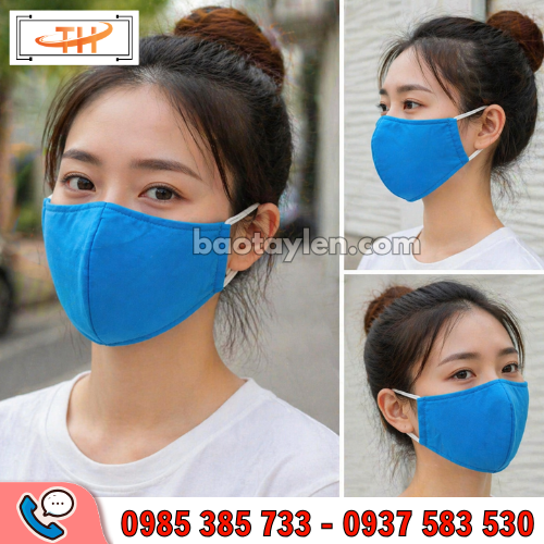 Khẩu trang vải 2 lớp chống bụi thoải mái khi đeo Khẩu trang vải 2 lớp chống bụi thoải mái khi đeo