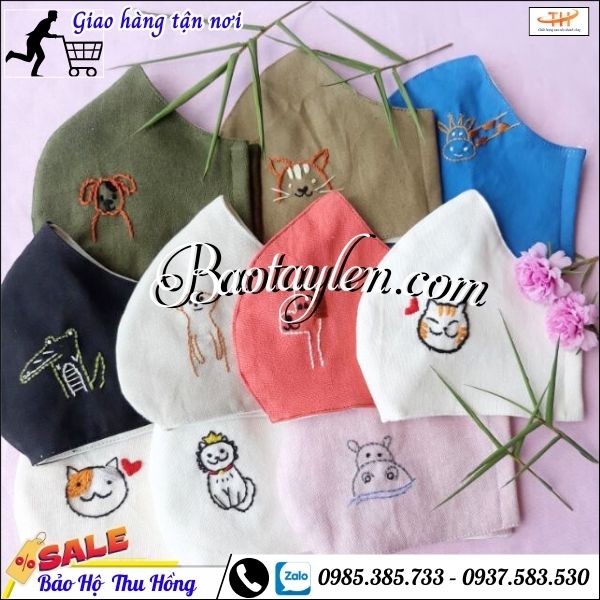 Khẩu trang cotton nhiều màu, đủ mẫu giá rẻ. Khẩu trang cotton nhiều màu, đủ mẫu giá rẻ.