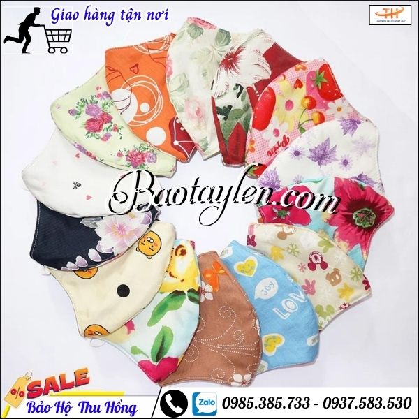 Khẩu trang vải chống nắng nhiều lớp giá rẻ. Khẩu trang vải chống nắng nhiều lớp giá rẻ.