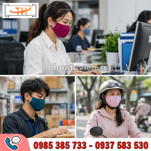 Khẩu trang vải màu trơn cho nam nữ Khẩu trang vải màu trơn cho nam nữ