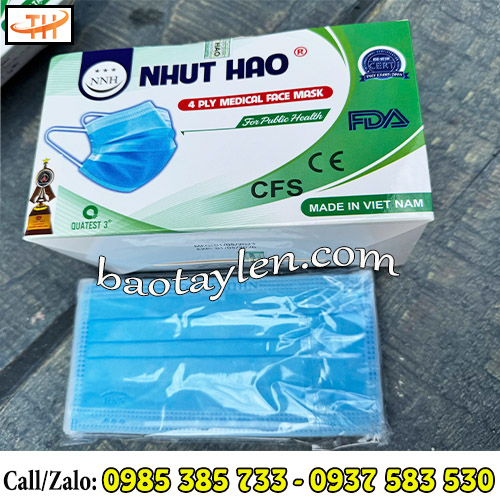 Khẩu trang y tế 4 lớp hiệu Nhật Hào Khẩu trang y tế 4 lớp hiệu Nhật Hào