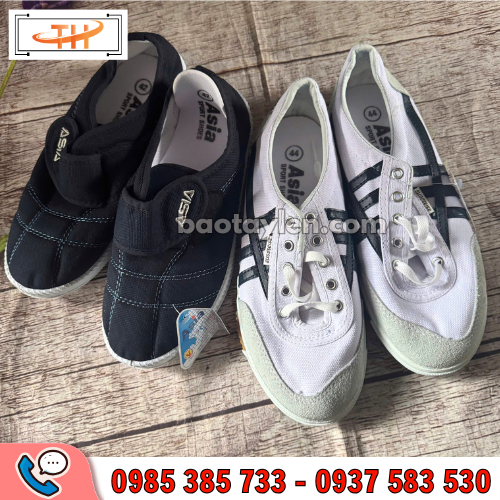 Giày asia có dây và quai dán Giày asia có dây và quai dán