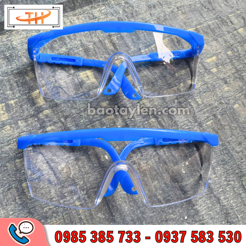 kính bảo hộ trong suốt gọng xanh kính bảo hộ trong suốt gọng xanh