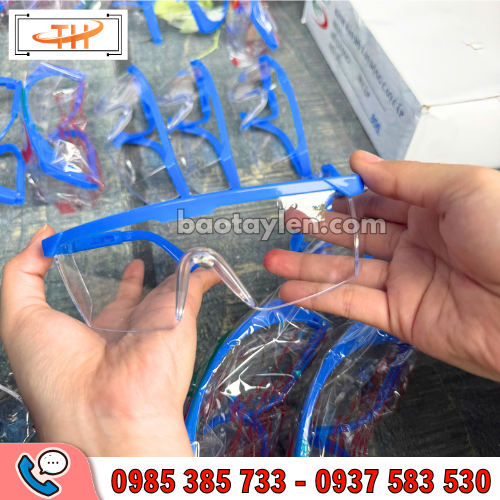kính bảo hộ gọng xanh kính bảo hộ gọng xanh
