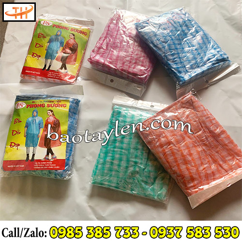 Áo mưa nilon dùng 1 lần đóng bịch tiện lợi Áo mưa nilon dùng 1 lần đóng bịch tiện lợi