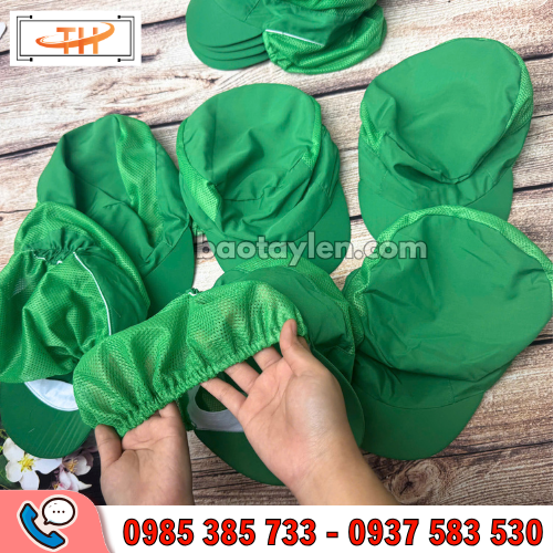 Nón công nhân có lưới trùm tóc Nón công nhân có lưới trùm tóc