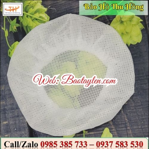 Mũ lưới trùm tóc chun co dãn màu trắng. Mũ lưới trùm tóc chun co dãn màu trắng.