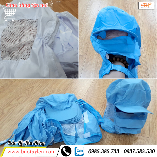 Mũ - nón thủy sản có khẩu trang tiện lợi Mũ - nón thủy sản có khẩu trang tiện lợi