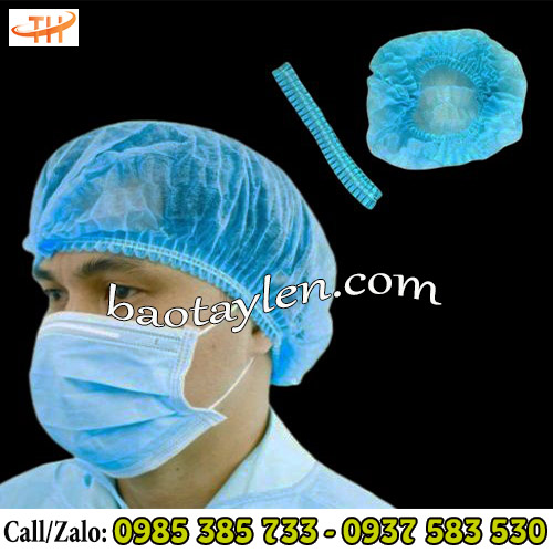Nón con sâu trùm tóc bảo hộ y tế được dùng phổ biến ở nhiều ngành nghề Nón con sâu trùm tóc bảo hộ y tế được dùng phổ biến ở nhiều ngành nghề