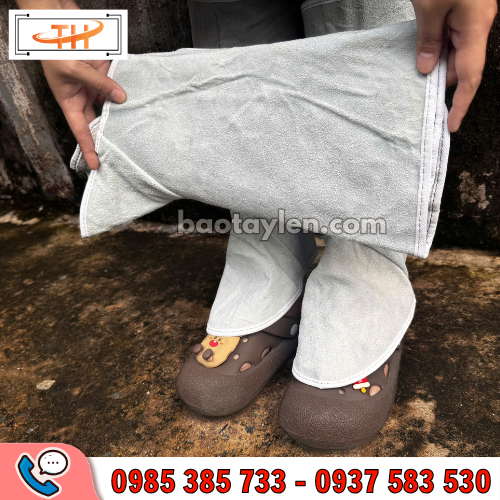 Ống chân da hàn bảo hộ dày dặn Ống chân da hàn bảo hộ dày dặn