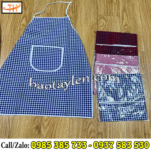 Tạp dề phục vụ 2 lớp ngắn đa dạng màu sắc Tạp dề phục vụ 2 lớp ngắn đa dạng màu sắc
