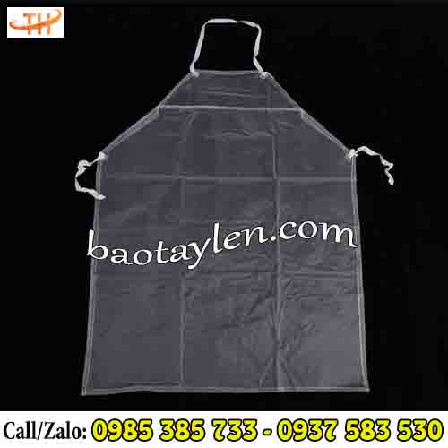 Tạp dề nhựa chống thấm màu trắng Tạp dề nhựa chống thấm màu trắng