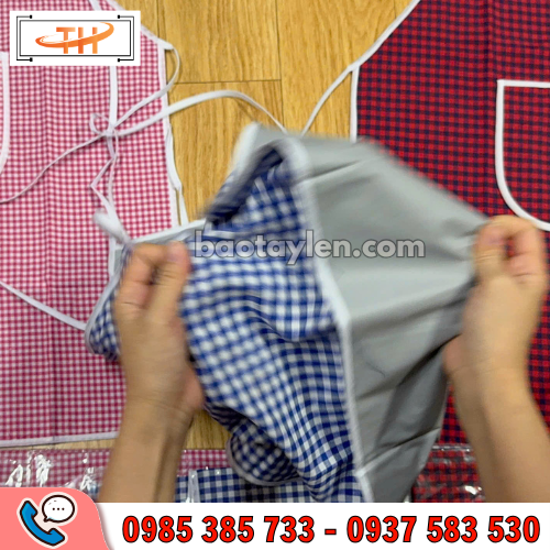 Tạp dề pha chế được may hai lớp chắc chắn Tạp dề pha chế được may hai lớp chắc chắn