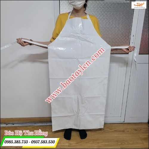 Tạp dề simili dùng trong ngành chế biến thực phẩm. Tạp dề simili dùng trong ngành chế biến thực phẩm.