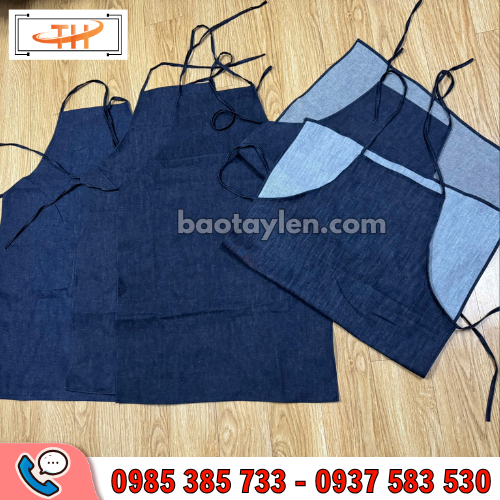Tạp dề vải jean may sẵn sỉ số lượng tại Thu Hồng Tạp dề vải jean may sẵn sỉ số lượng tại Thu Hồng