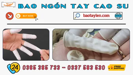 Kho bán sỉ bao ngón tay cao su giá rẻ