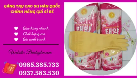 Bán sỉ giá rẻ găng tay cao su Hàn Quốc tại HCM