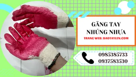 Nơi bán bao tay nhúng nhựa chống trơn, chống hóa chất giá rẻ nhất
