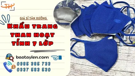 Mua khẩu trang than hoạt tính 7 lớp ở đâu uy tín