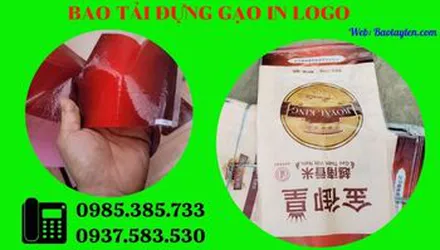 Bao tải đựng gạo 5kg, 10kg, 25kg in logo giá rẻ