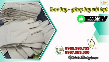 Xưởng bán bao tay bảo hộ vải bạt giá sỉ rẻ