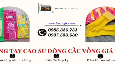 Sỉ găng tay cao su Đông Cầu Vồng giá rẻ ở HCM