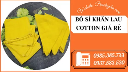 Bán giá sỉ khăn lau cotton đủ màu tại xưởng