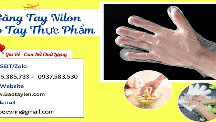 Găng tay nilon, bao tay thực phẩm giá rẻ