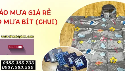 Sản xuất áo mưa trùm (áo mưa bít) giá rẻ tại TPHCM