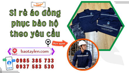 Chuyên sỉ rẻ áo đồng phục bảo hộ công trình theo yêu cầu